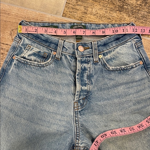 Wild Fable High Rise Straight Denim Jeans Size 0 - Picture 8 of 9